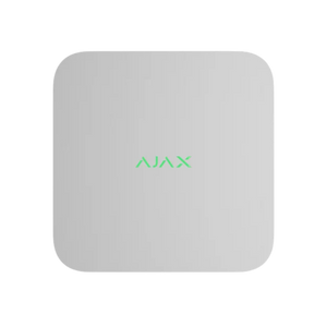 Ajax NVR16 White 16-channel 4K Ultra HD 100Mbps Network Video Recorder with built-in power supply