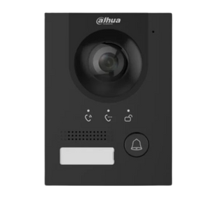 Dahua VTO2202F-P-S2-B zwarte IP video intercom buiten station netwerkkabel PoE en 2-wire aansluiting