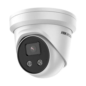 Hikvision DS-2CD2346G2-IU 4MP Full HD turret dome buiten camera met Darkfighter technology, 2.8mm lens, IR nachtzicht, PoE, 120dB WDR en microSD opname