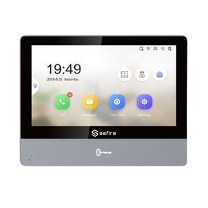 Safire SF-VIDISP02-7WIP IP video intercom binnen monitor 7 inch IPS touchscreen, PoE, WiFi