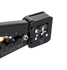 UMA CT-PRO-EZ Professionele krimptang met ratel voor snel en eenvoudig aansluiten RJ45,  RJ11 en RJ12 connectoren