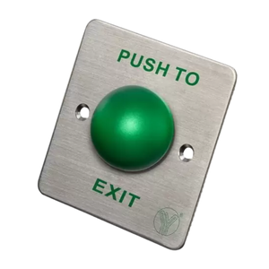 YLI PBK-818B stainless steel exit push button, flush-mounted or surface-mounted
