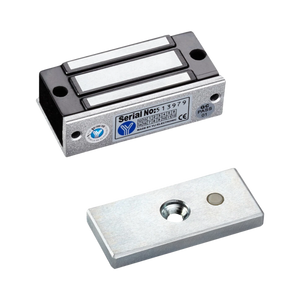 YLI YM-70N-S mini elektromagnetisch slot opbouw kleefmagneet 70KG 12/24VDC fail safe met signaal uitgang