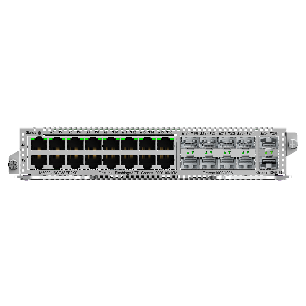 Reyee RG-M6000-16GT8SFP2XS – High-Performance Layer 3 Switch met 16x Gigabit, 8x SFP en 2x 10G XS-poorten