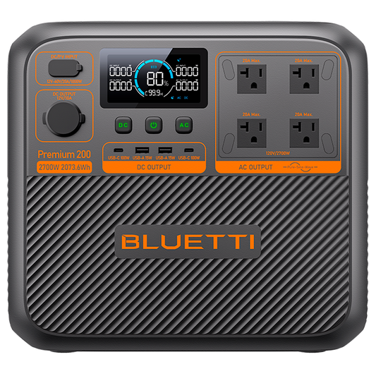 Bluetti powerstation met LiFePO4-accu voor noodstroom en off-grid gebruik