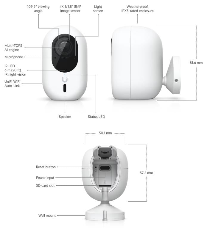 UniFi - Protect G6 Instant (White)