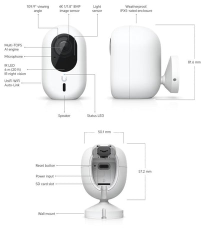 UniFi - Protect G6 Instant (White)