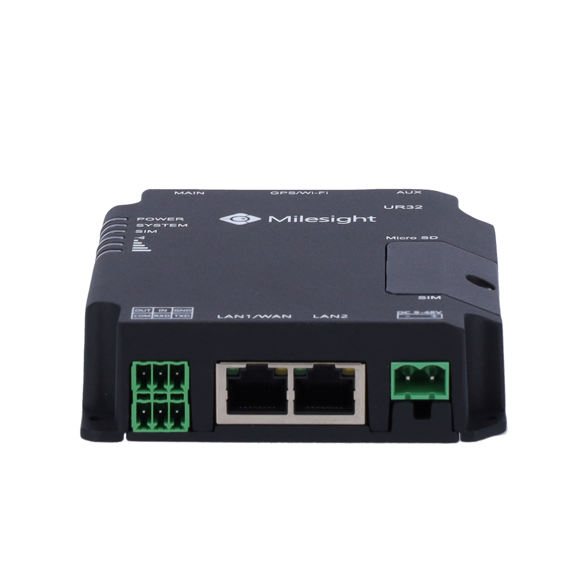 Ms Router Milesight UR32-L04EU-W-485 industrial 4G LTE router with 2xRJ45 ports ...