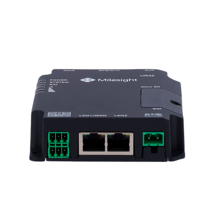 Milesight UR32-L04EU-W-485 industriële 4G LTE router met 2xRJ45 poorten,  Wi-Fi,  RS232,  RS485 en 150Mbps voor M2M en IoT