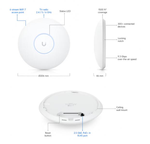 UniFi U7 Pro – WiFi 7 access point