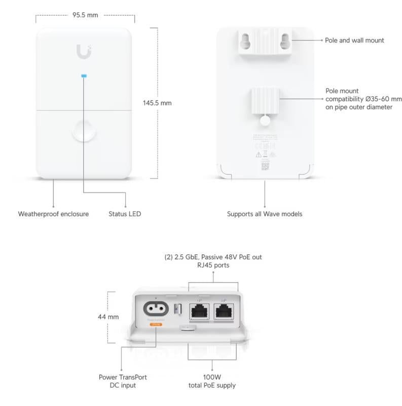 UniFi - UISP Dual-Power Injector