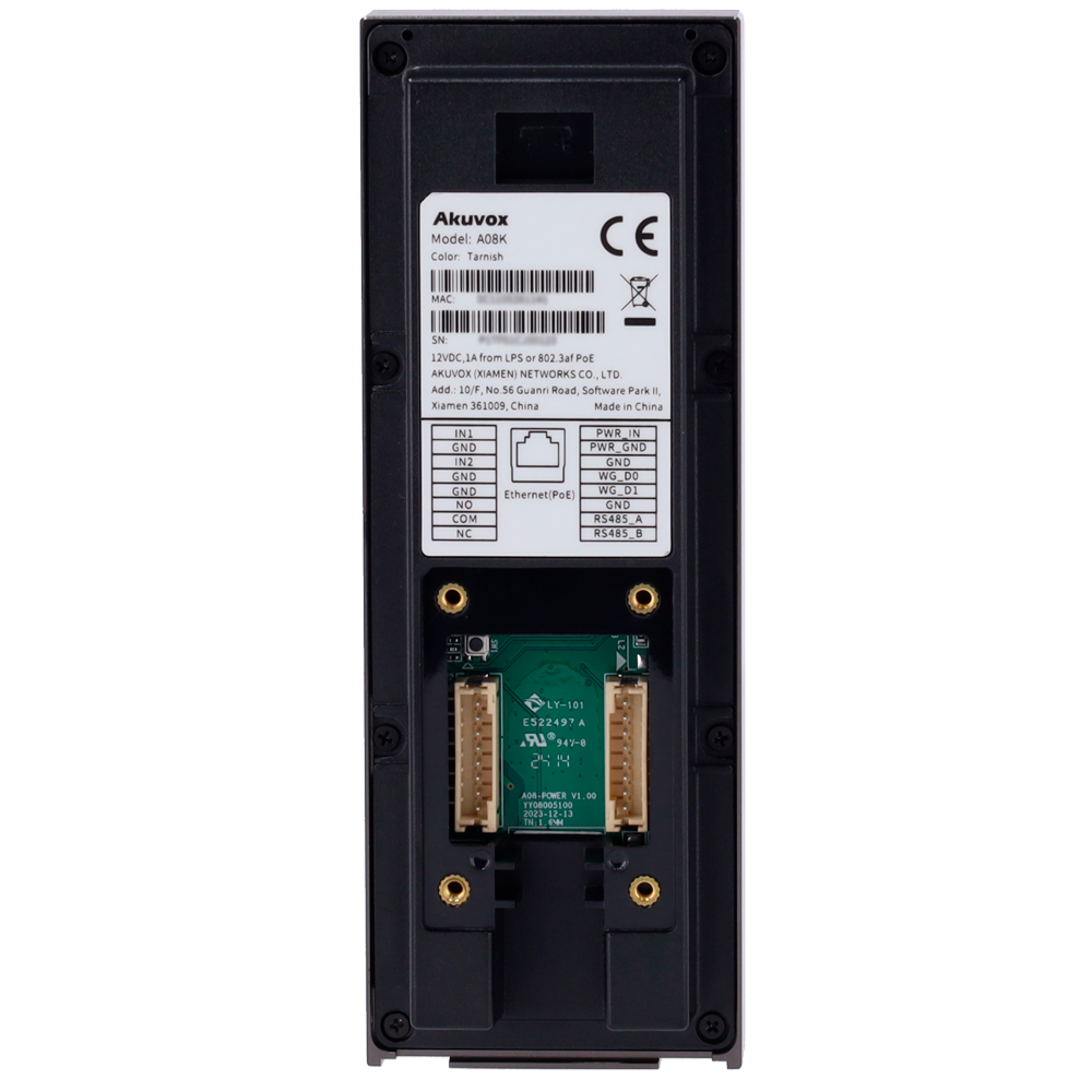 Akuvox A08S toegangscontrole | RFID | NFC | PIN | QR code | Bluetooth