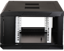 UMA RA19-4U-450 – Patchkast wand - met glazen afsluitbare deur (600x285x450mm)