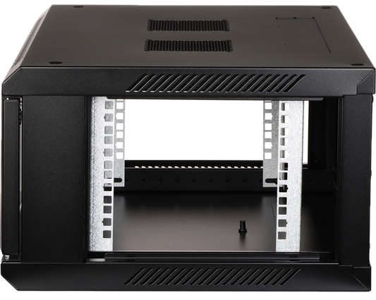 UMA RA19-4U-450 – Patchkast wand - met glazen afsluitbare deur (600x285x450mm)
