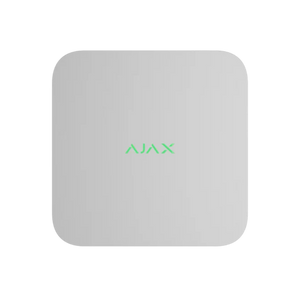 Ajax NVR8 White 8-channel 4K Ultra HD 100Mbps Network Video Recorder with built-in power supply