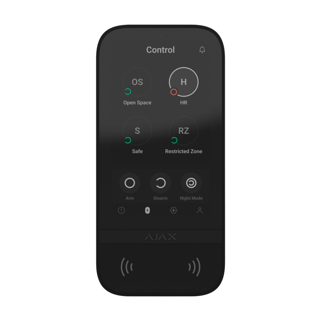 Ajax KeyPad TouchScreen zwart