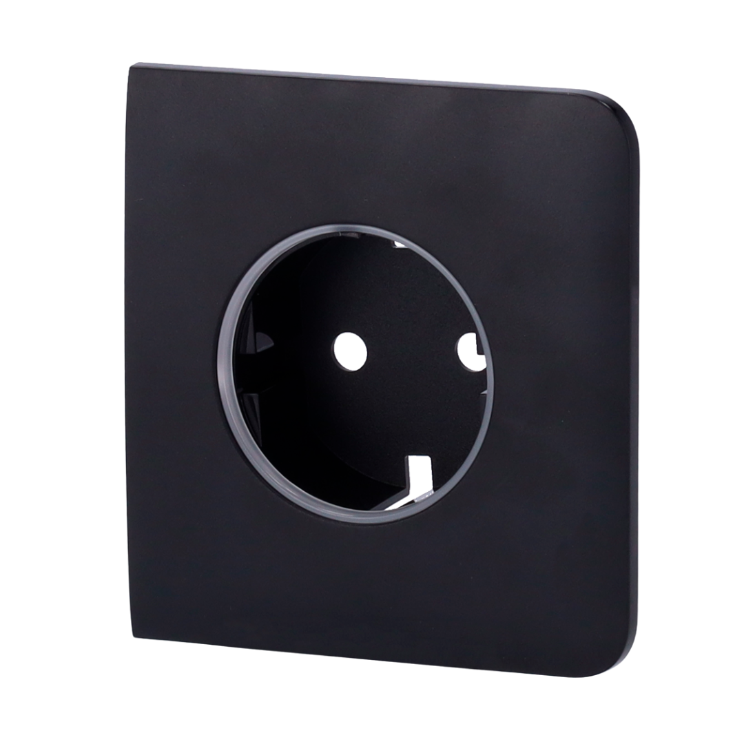 Ajax stopcontact cover zwart