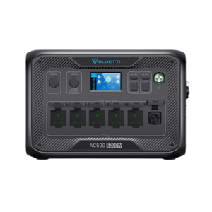 Bluetti AC500 UPS omvormer voor B300S met 5000W,  vijf AC outputs,  één 12V output,  één 24V output en zes USB poorten