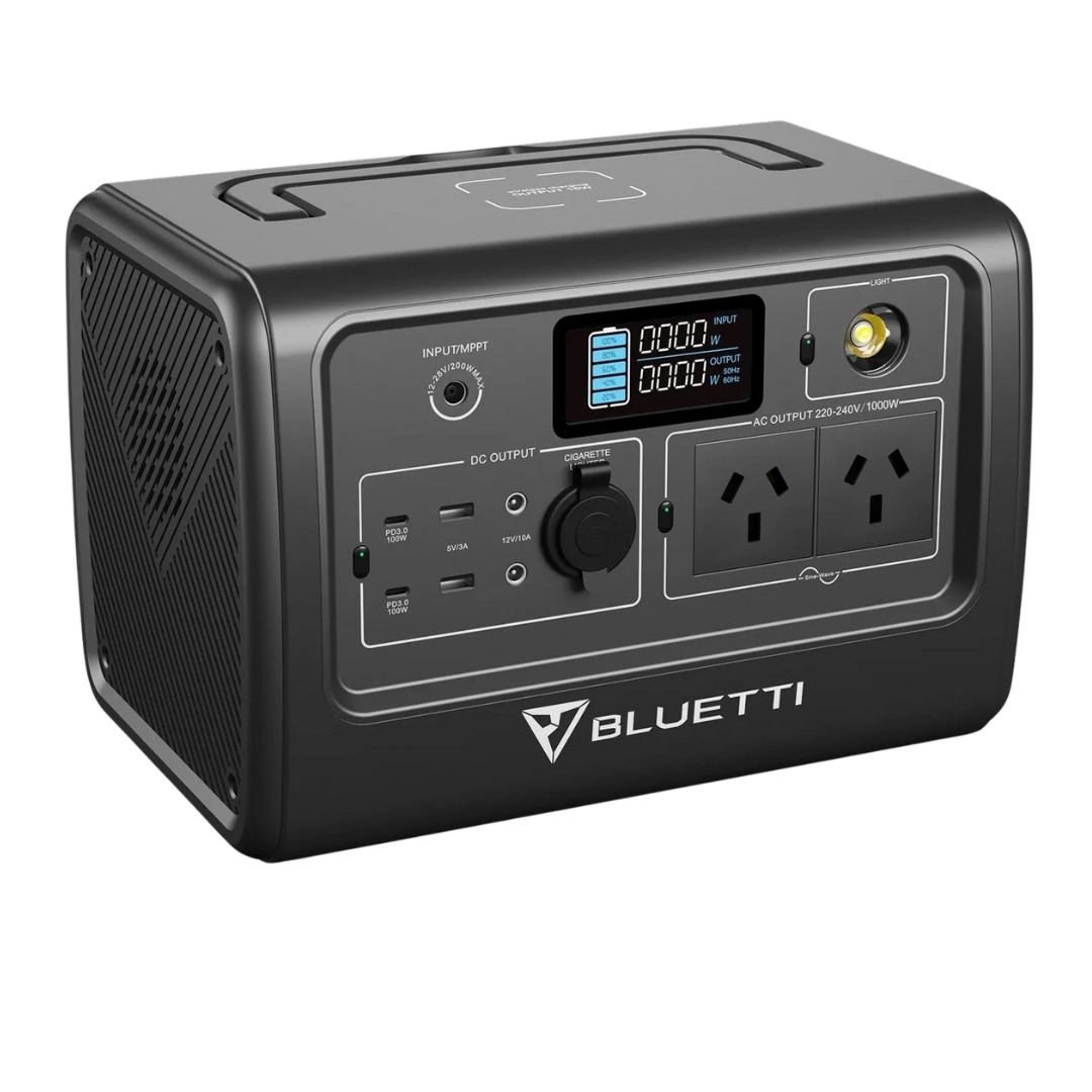 BLUETTI EB70 met USB en 230V
