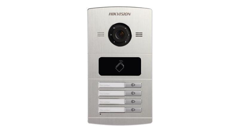 Hikvision DS-KV8402-IM – 4-knops IP buitendeurstation, aluminium - IP65