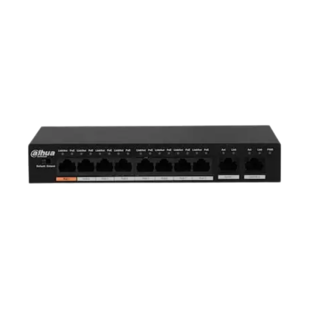 Dahua 8 poort PoE switch