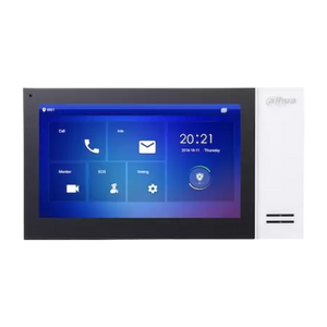 Dahua VTH2421FW-P IP video intercom binnen monitor netwerkkabel aansluiting met PoE