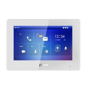 Dahua VTH5422HW IP video intercom binnen monitor 2 draads en netwerkkabel aansluiting met PoE