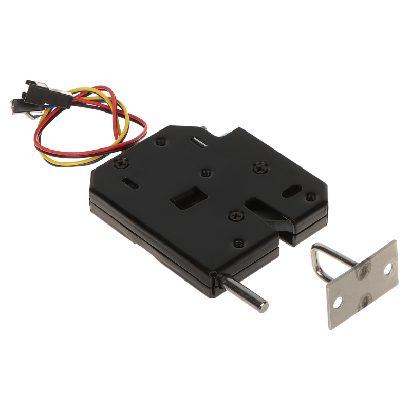 UMA EL-C-B7 zwart elektrisch slot voor locker kast cabinet met automatische opendrukken van deur bij opening slot