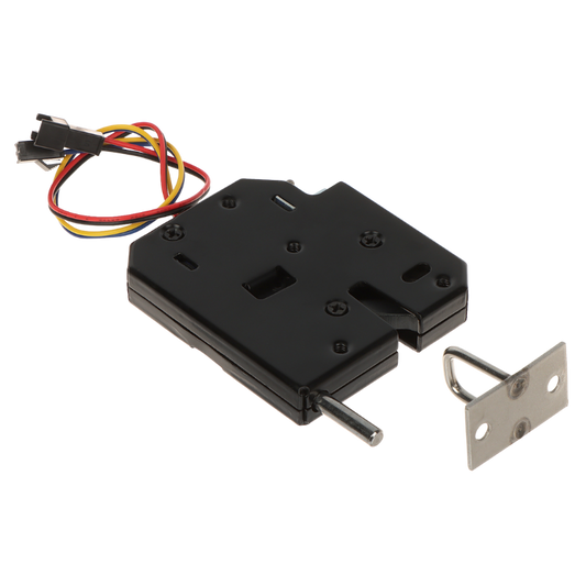 UMA EL-C-B7 zwart elektrisch slot voor locker kast cabinet met automatische opendrukken van deur bij opening slot