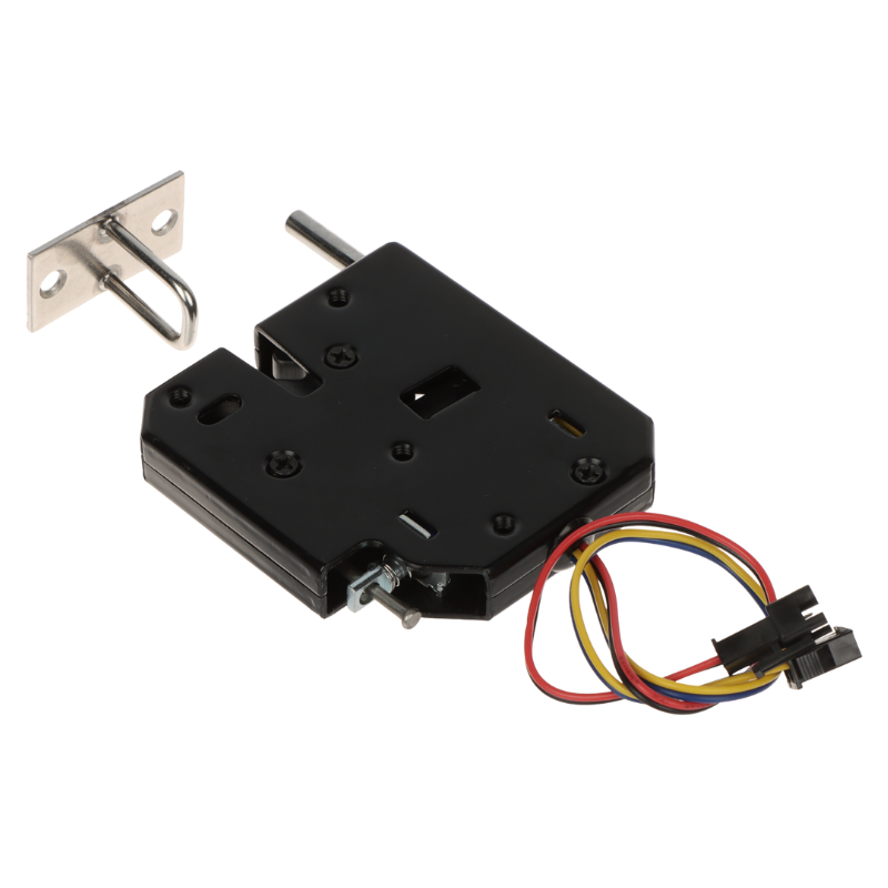 UMA EL-C-B7 zwart elektrisch slot voor locker kast cabinet met automatische opendrukken van deur bij opening slot