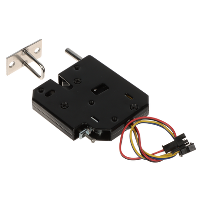 UMA EL-C-B7 zwart elektrisch slot voor locker kast cabinet met automatische opendrukken van deur bij opening slot