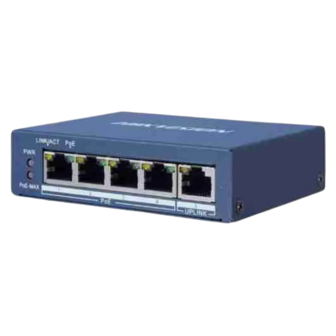 Hikvision 4-poort PoE switch