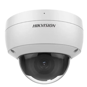 Hikvision DS-2CD2146G2-ISU 2.8 4MP Full HD AcuSense dome buiten camera met 2.8mm lens,  IR nachtzicht,  PoE,  120dB WDR,  audio en microSD opname