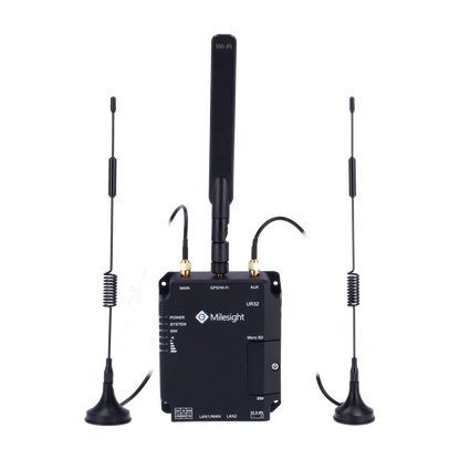 Milesight UR32-L04EU-W-485 industriële 4G LTE router met 2xRJ45 poorten,  Wi-Fi,  RS232,  RS485 en 150Mbps voor M2M en IoT