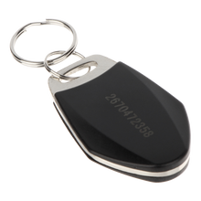 UMA Mifare luxe tag zwart met metaal en serienummer en met key ring