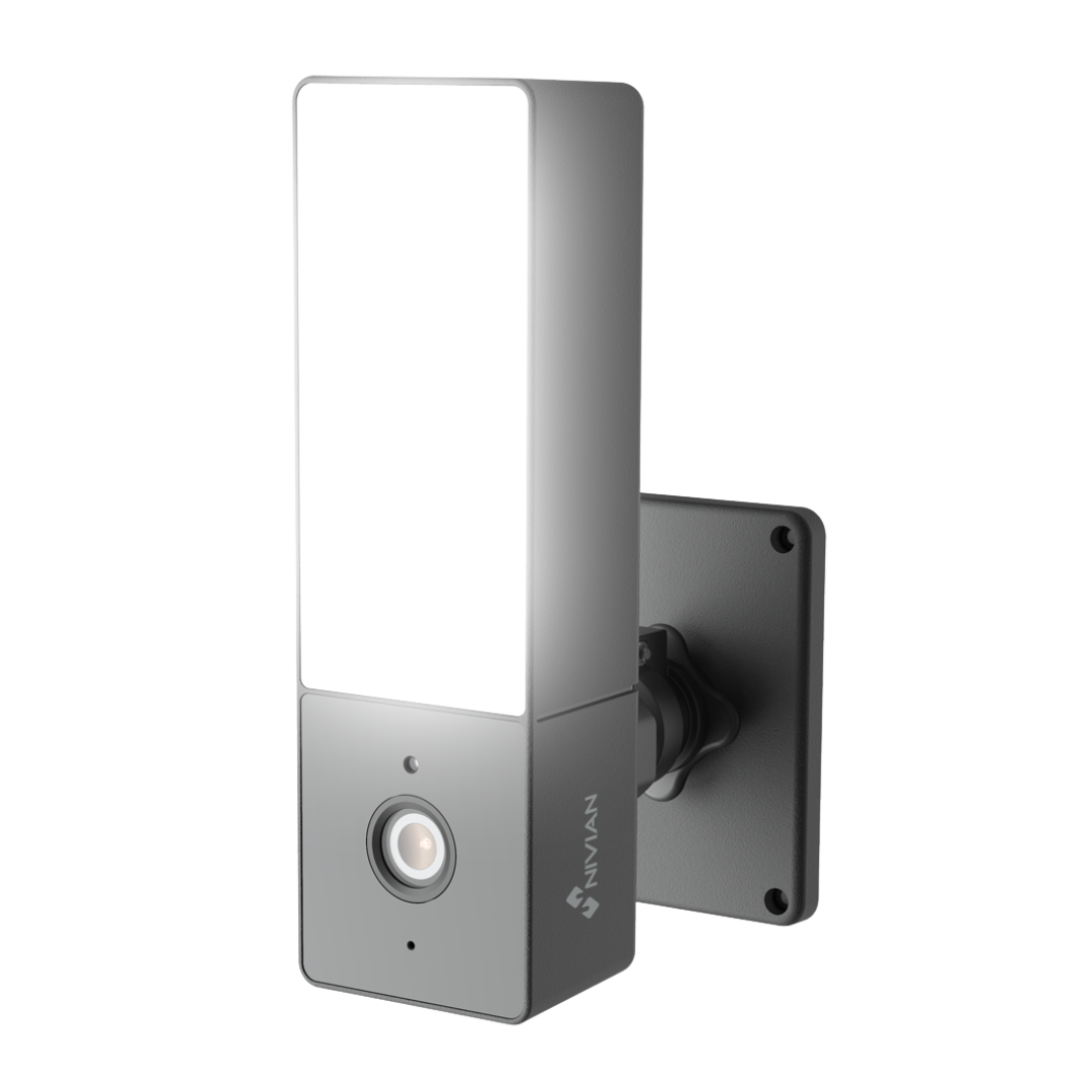 Nivian buitenlamp met camera