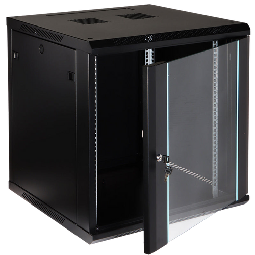 UMA RA19-12U-600 – Patchkast wand - met glazen afsluitbare deur (600x640x600mm)