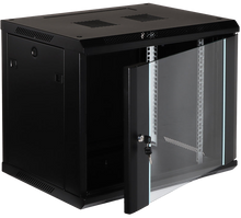 UMA RA19-9U-450 – Patchkast wand - met glazen afsluitbare deur (600x505x450mm)