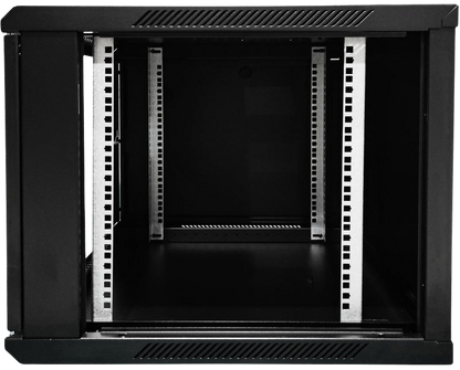 UMA RA19-9U-600 – 9-HE-Wandverteiler (Netzwerkschrank) – Glastür – 600 mm tief