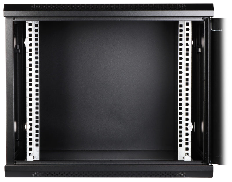 UMA RA19-9U-450 – Patchkast wand - met glazen afsluitbare deur (600x505x450mm)