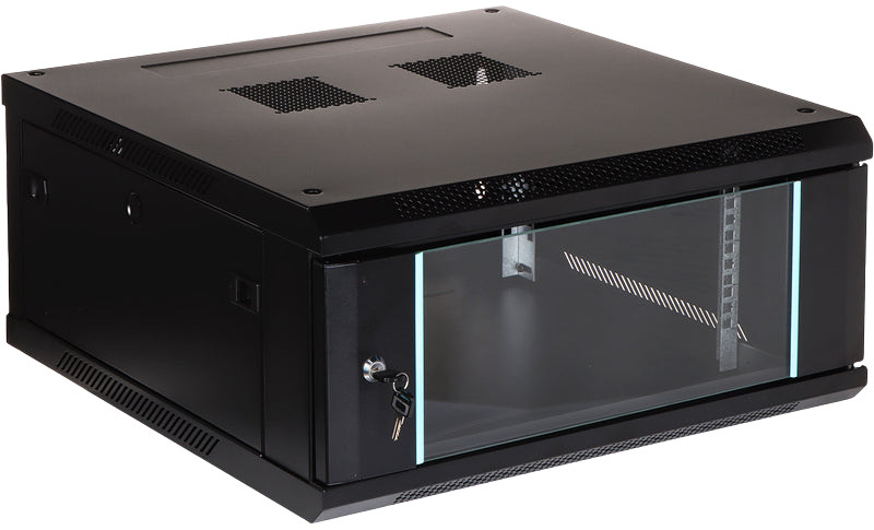 UMA RA19-4U-600 – 4U 19-Inch Wall Cabinet – Glass Door – 600 mm Deep