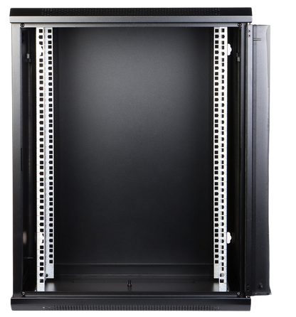 UMA RA19-15U-450 – Wandverteiler – 15 HE – abschließbare Glastür – 600 × 770 × 450 mm