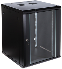 UMA RA19-15U-600 – Patchkast wand - met glazen afsluitbare deur (600x770x600mm)