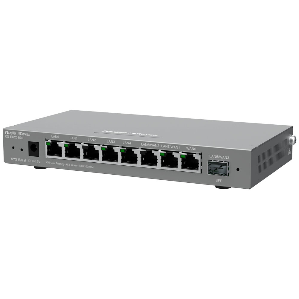 Reyee RG-EG209GS – Router met 9 poorten & 1 SFP