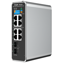 Reyee RG-NIS2100-8GT2SFP-HP – Managed Gigabit PoE+ Switch met 8x RJ45 & 2x SFP, Layer 2, 130W