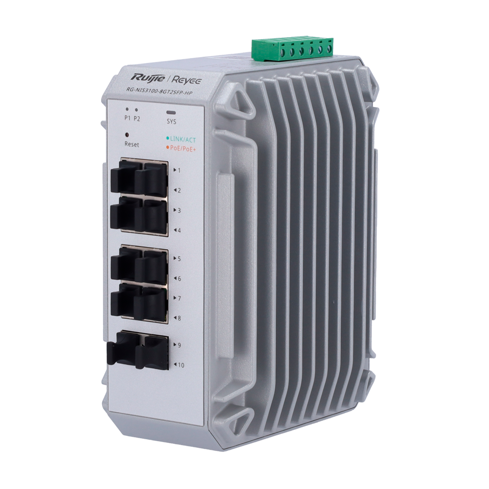 Reyee RG-NIS3100-8GT2SFP-HP – Managed PoE+ Switch 8x Gigabit + 2x SFP | Layer 2 Netwerk Switch