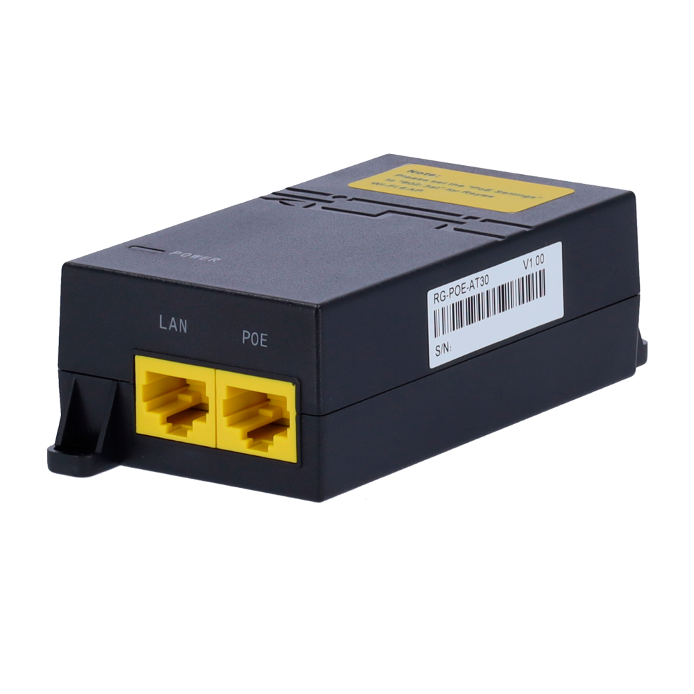 Reyee RG-POE-AT30 – Professionele Gigabit PoE+ Injector | 30W Voeding voor IP-camera’s, Access Points & VoIP
