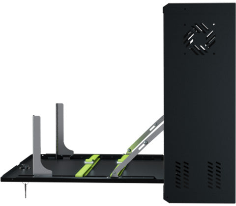 UMA SRW3U-B – Zwarte server rack - 3U 19" - Gasveer opening (600x500x180mm)