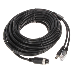 UMA 10M-CABLE-RJ45-A 10 meter connection cable for IP camera to NVR with RJ45, DC and 6 pin M12 connector