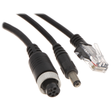 UMA 10M-CABLE-RJ45-A 10 meter aansluitkabel voor IP camera aan NVR met RJ45,  DC en 6 pin M12 connector
